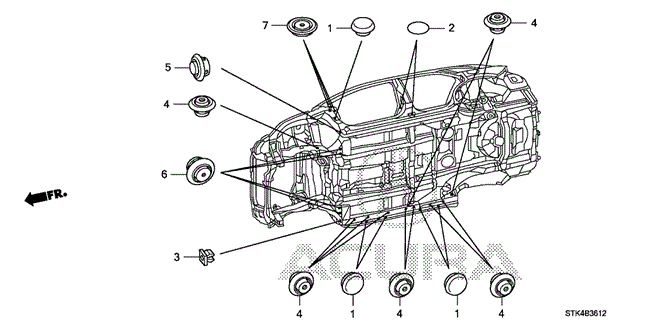 RDX GROMMET (LOWER)
