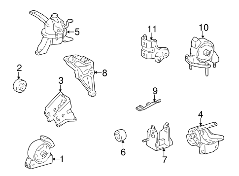Corolla ENGINE & TRANS MOUNTING