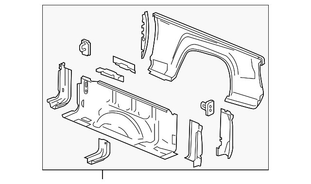 8889805340 Деталь SIDE PANEL, RIGHT