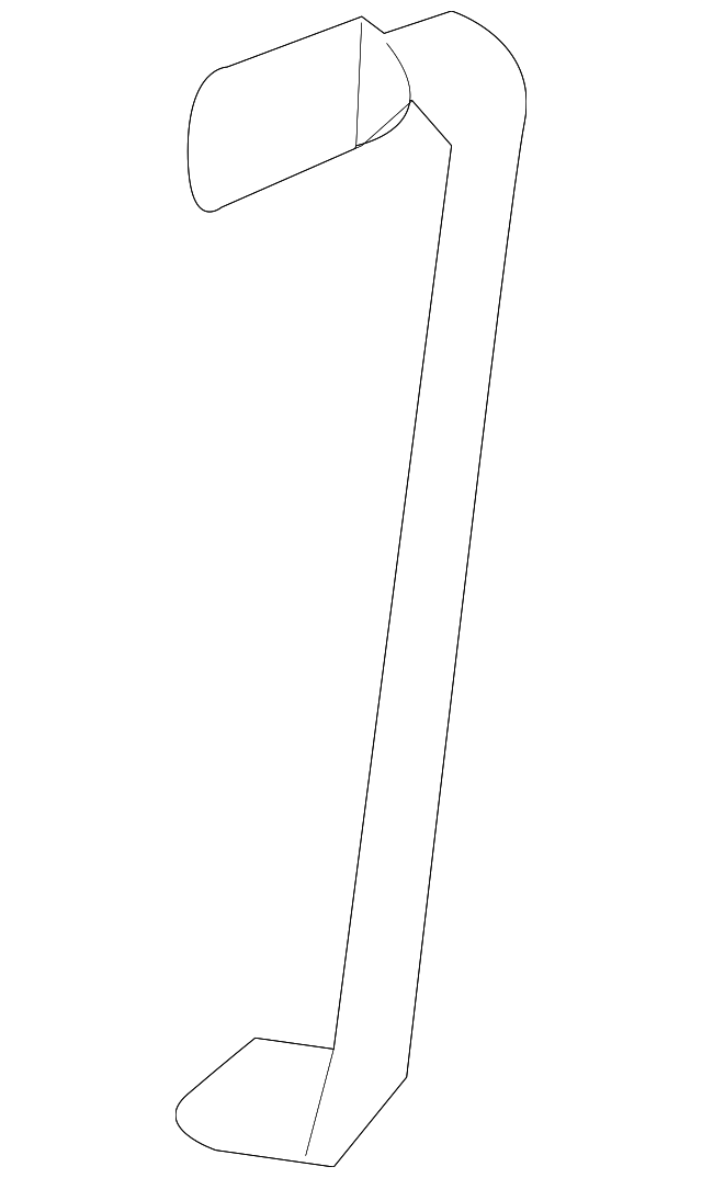8972487370 Деталь SIDE BRACE, LEFT