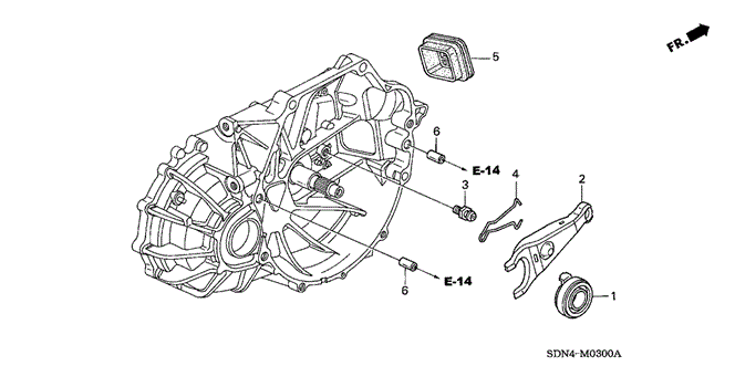 TRANSMISSION - MANUAL/MT CLUTCH RELEASE (L4) for 2003 Honda ACCORD COUPE #1
