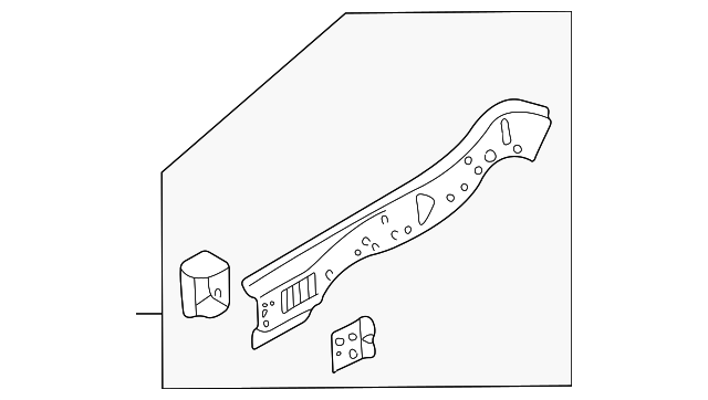 LC6254320C Деталь LOWER RAIL, LEFT
