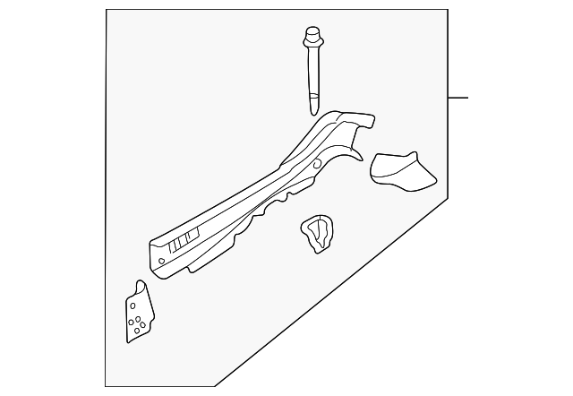 LD4753310 Деталь LOWER RAIL, RIGHT
