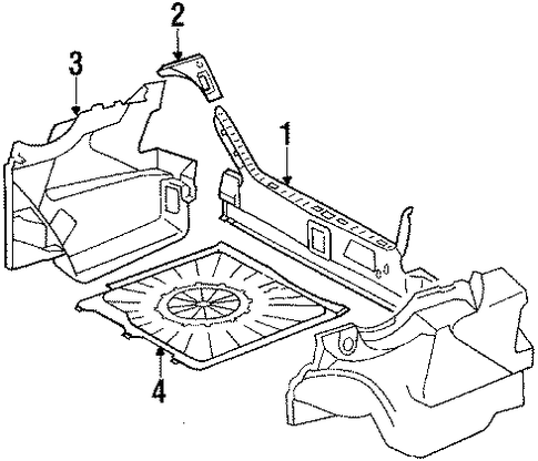 300CE TRUNK TRIM