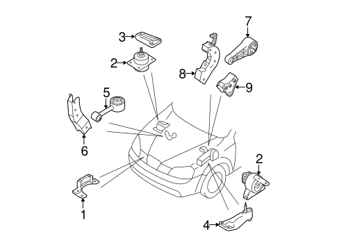 Forenza ENGINE & TRANS MOUNTING