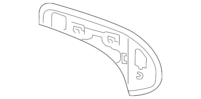 87961-0R090 Деталь MIRROR GLASS, LEFT