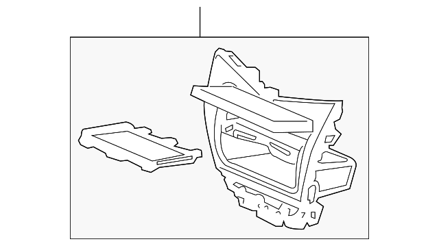 77281-SDR-A01ZA Деталь PANEL ASSY., NAVIGATION *NH484L* (SILVER