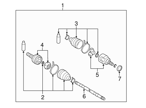 Murano DRIVE AXLES