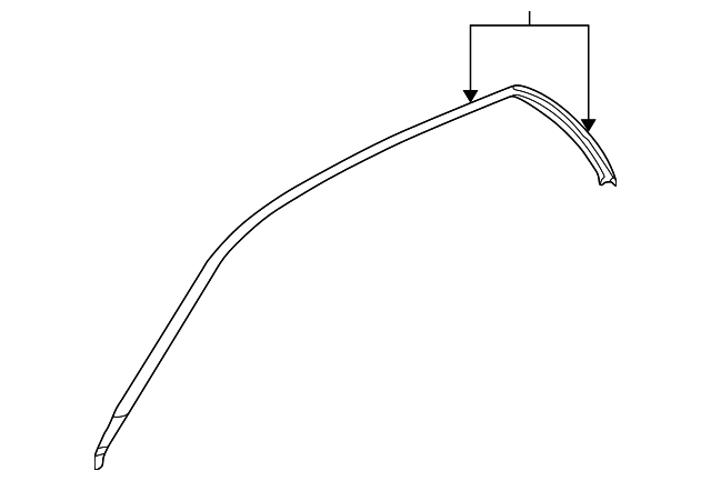 62720FC010 Деталь DRIP MOLDING, LEFT