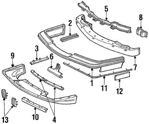 Regal BUMPER & COMPONENTS - FRONT