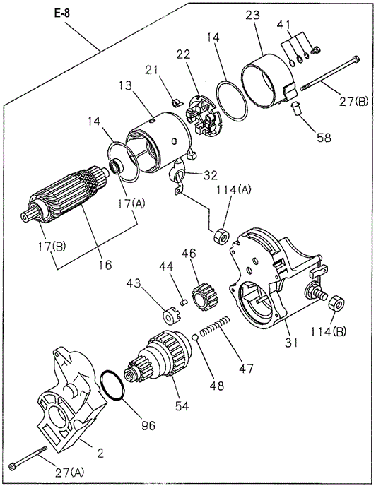 ENGINE/STARTER COMPONENTS for 1994 Honda PASSPORT #1