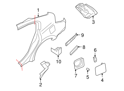 Altima QUARTER PANEL & COMPONENTS