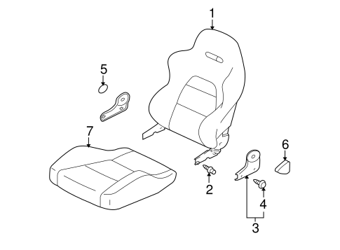 Lancer FRONT SEAT COMPONENTS