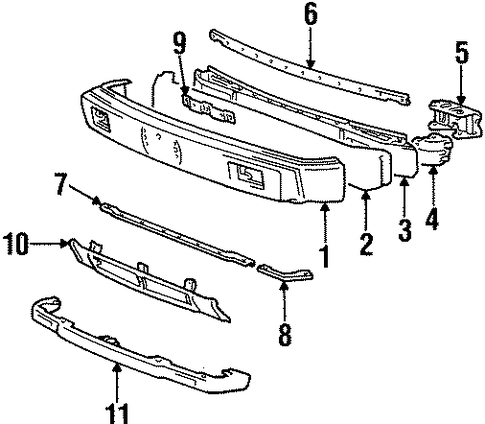 Tredia FRONT BUMPER