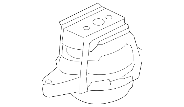 3D0-399-151-AF Деталь TRANS MOUNT, LEFT