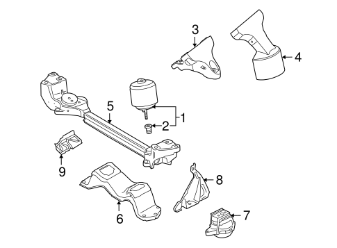 Phaeton ENGINE & TRANS MOUNTING