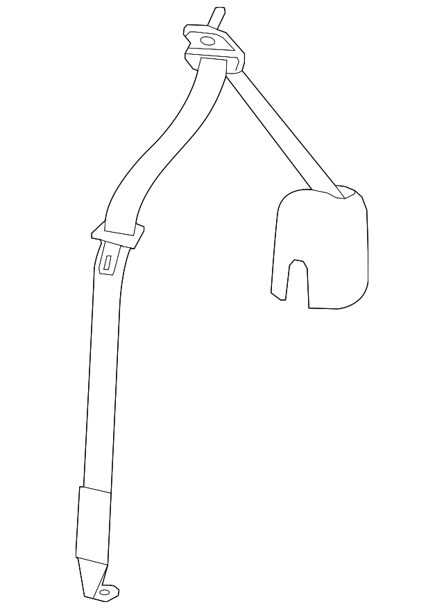1SY99DX9AC Деталь OUTER BELT, LEFT
