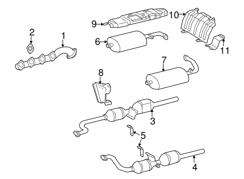 G55 AMG EXHAUST COMPONENTS