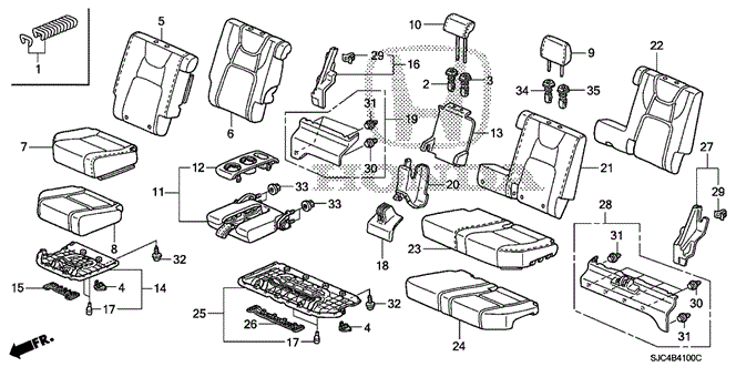 COVER, RR. SEAT CENTER (LOWER)*YR309L* (LIGHT BEIGE) - 2009 Honda RIDGELINE (82194SJCA01ZG) COVER, RR. SEAT CENTER (LOWER)*YR309L* (LIGHT BEIGE) - 2009 Honda RIDGELINE (82194SJCA01ZG)