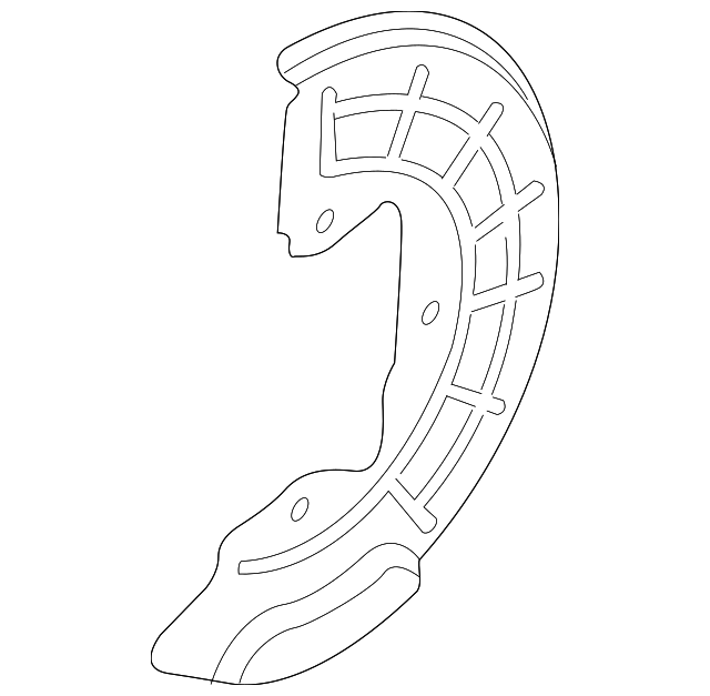 51755-C1200 Деталь BACKING PLATE, LEFT
