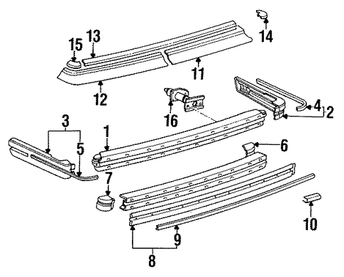 4000 BUMPER & COMPONENTS - REAR