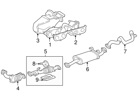 4Runner EXHAUST COMPONENTS 2
