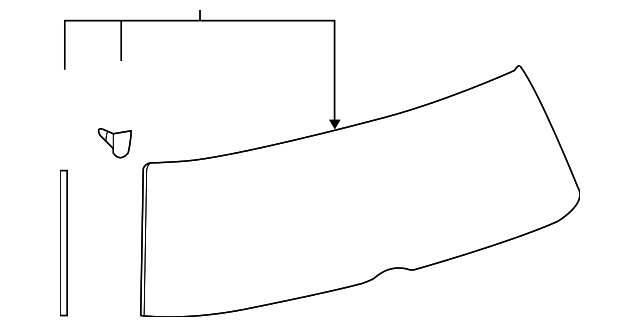 68105-12370 Деталь LIFT GATE GLASS