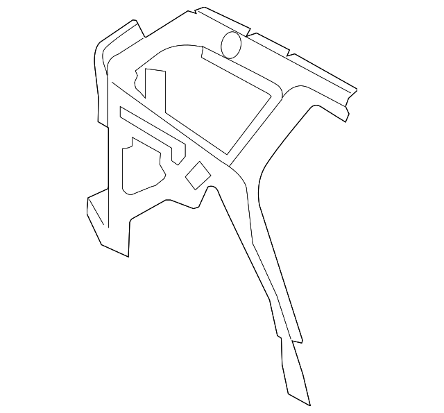 68100224AA Деталь INNER QTR PANEL, RIGHT