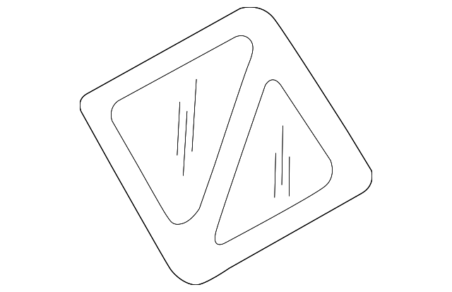 30024952 Деталь QTR GLASS, RIGHT