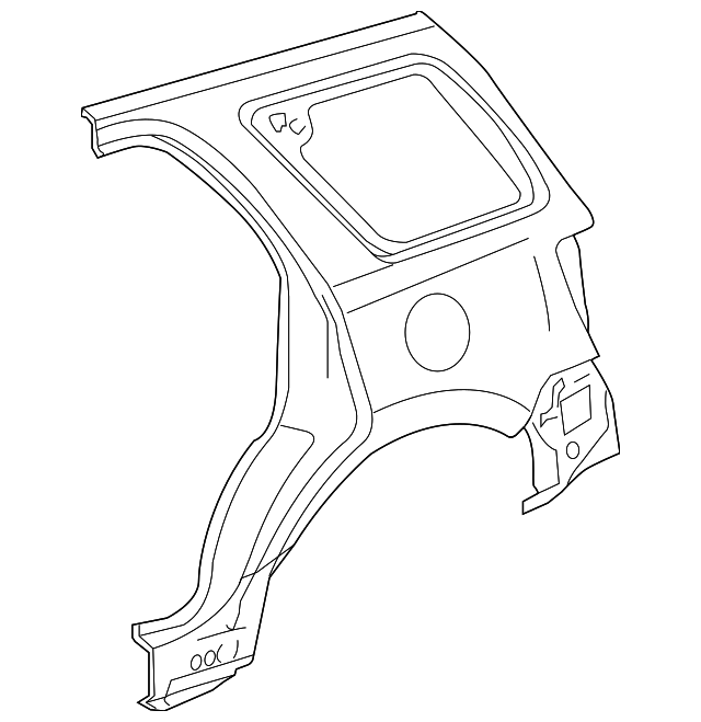 ZZCB-74-130 Деталь QUARTER PANEL, LEFT