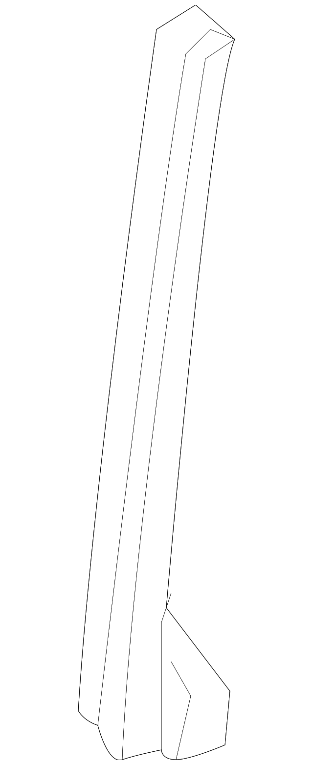 72231-SDA-A01 Деталь SASH, R. FR. DOOR CENTER (LOWER)