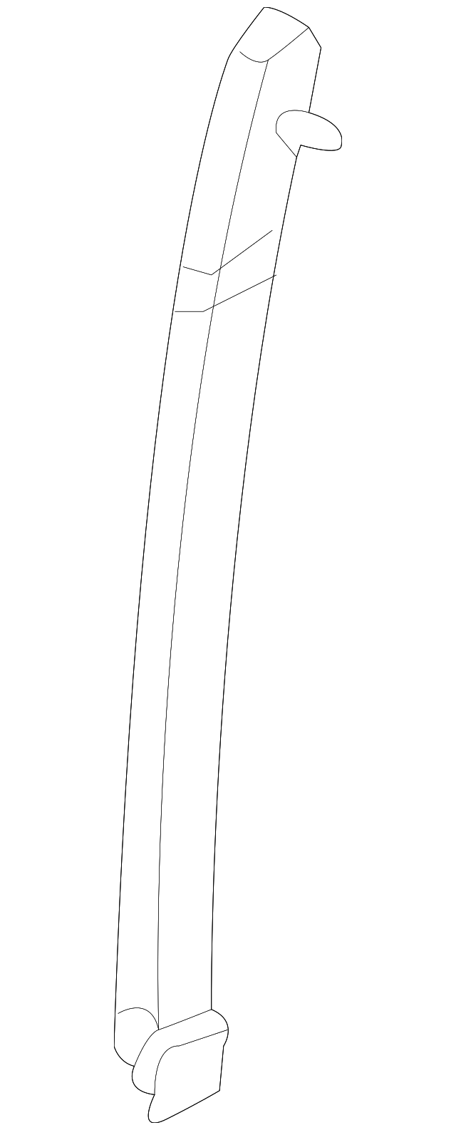 72270-SDA-A02 Деталь SASH, L. FR. DOOR (LOWER) (FR)