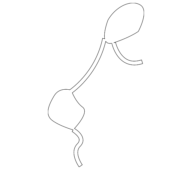 3B0-807-947 Деталь CAP RETAINER, LEFT