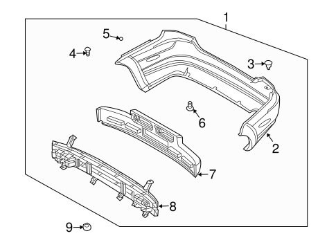 Aveo BUMPER & COMPONENTS - REAR