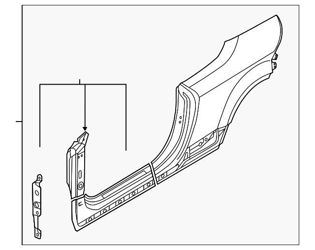 8S7-810-075 Деталь UNISIDE ASSY, LEFT