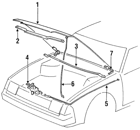 Celica HOOD & COMPONENTS