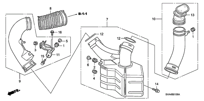 CIVIC COUPE RESONATOR CHAMBER (2.0L)
