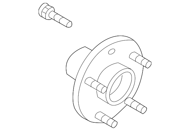 4020224U00 HUB, RIGHT
