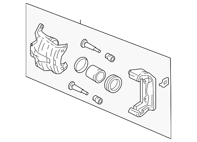 41001AM801 Деталь CALIPER, RIGHT