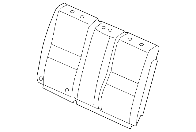 82121-SVA-A01ZA COVER, RR. SEAT-BACK TRIM *NH598L* (ATLA