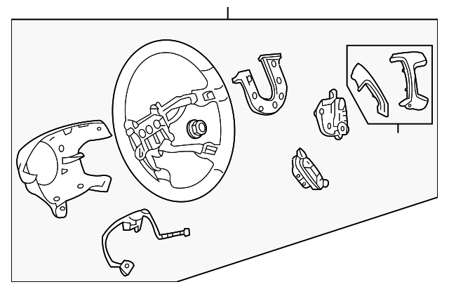 25855588 Деталь STEERING WHEEL