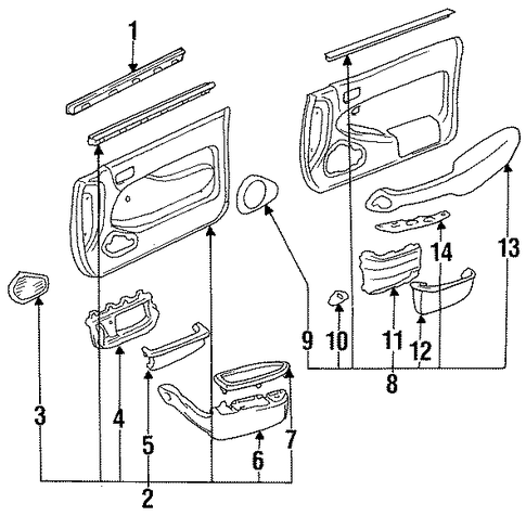 Camry INTERIOR TRIM - FRONT DOOR