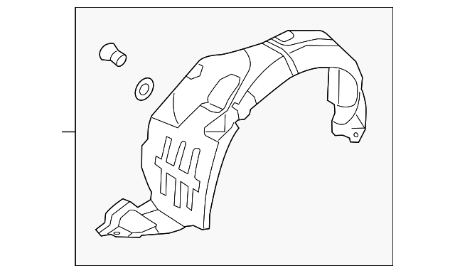 86811-4U500 Деталь FENDER LINER, LEFT