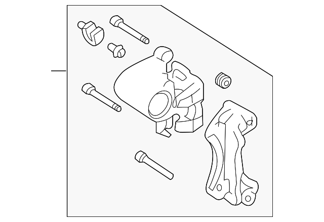 44001-CD00D CALIPER, RIGHT