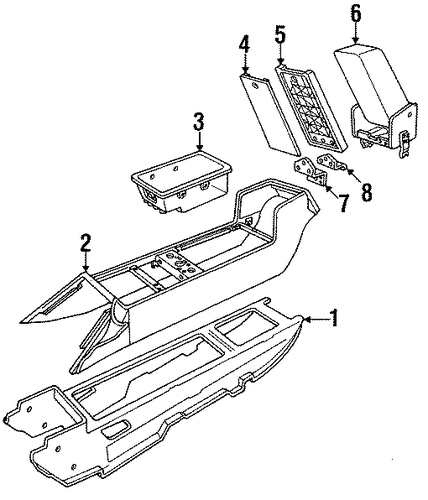 Allante CENTER CONSOLE