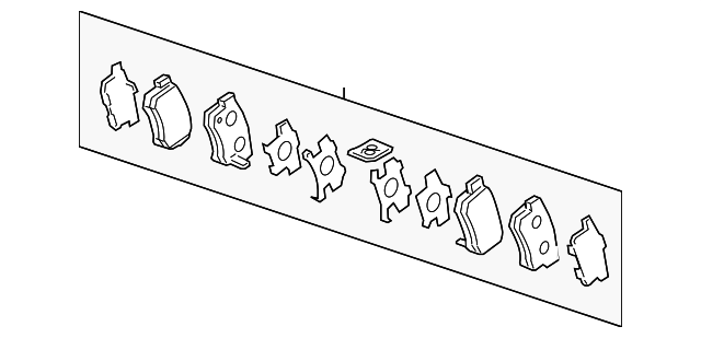 43022-TZ5-A00 Деталь PAD SET, RR.