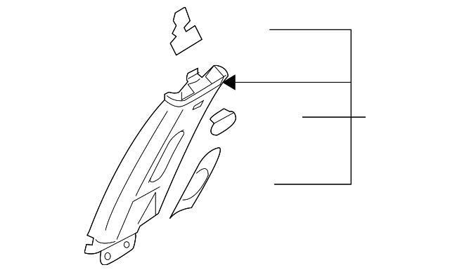 85840-3F220NF Деталь UPR CTR PLR TRIM, RIGHT