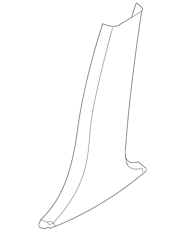 85835-3F000NF Деталь LWR CTR PLR TRIM, LEFT