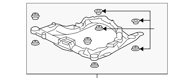 50100-SJA-A50 Деталь SUB-FRAME ASSY., FR.