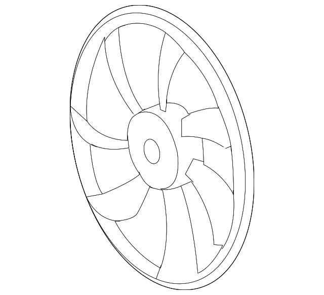 16361-31080 Деталь FAN BLADE, RIGHT